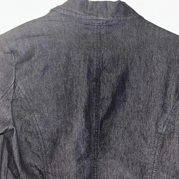 Y2K Bisou Bisou dark jean blazer size 8 - Picture 7 of 8